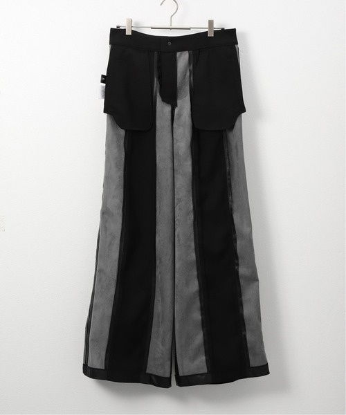 AVALONE(アヴァロン)の「【AVALONE / アヴァロン】SYNTHETIC LEATHER MIX TP PANTS(スラックス・メンズ・ブラック・2)」の16枚目の写真