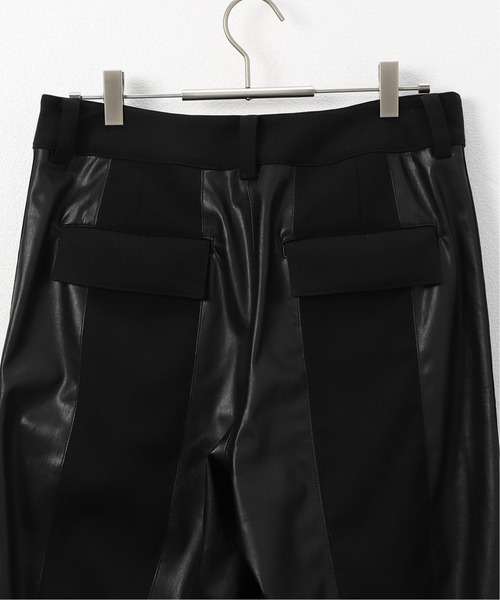 AVALONE(アヴァロン)の「【AVALONE / アヴァロン】SYNTHETIC LEATHER MIX TP PANTS(スラックス・メンズ・ブラック・2)」の9枚目の写真