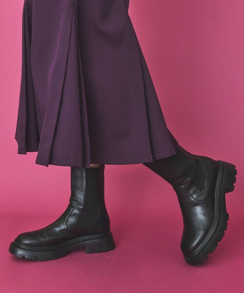 INella（イネラ）の「【INella(イネラ)】チェルシーミドルブーツ（ブーツ・レディース・ブラック/カーキ/アイボリー・1/2）」の18枚目の写真