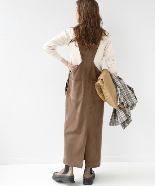 JOURNAL STANDARD relume（ジャーナルスタンダード　レリューム）の「フェイクスウェードジャンパースカート◆（ジャンパースカート・レディース・ブラウン・38/36）」の10枚目の写真