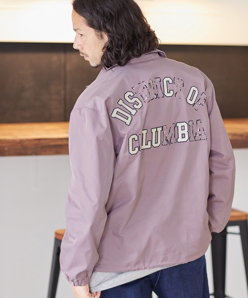 CAMBIO(カンビオ)の「mj8166-DC刺繍コーチジャケット(ブルゾン・メンズ・ブラック/ベージュ/スモークピンク・S/M/L)」の3枚目の写真