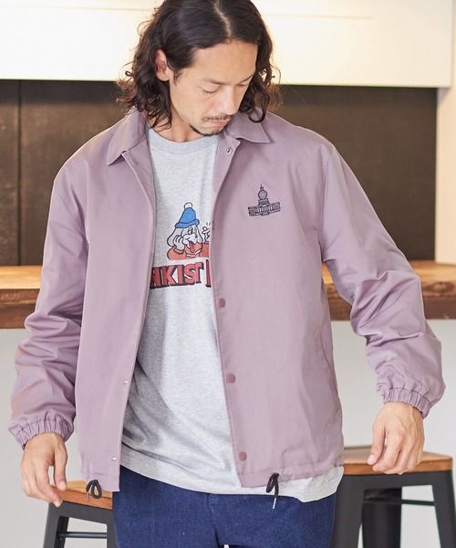 CAMBIO(カンビオ)の「mj8166-DC刺繍コーチジャケット(ブルゾン・メンズ・ブラック/ベージュ/スモークピンク・S/M/L)」の10枚目の写真