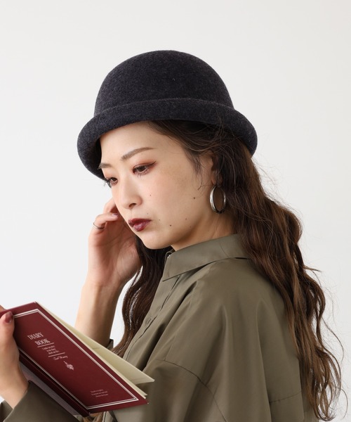 Sense of Grace（センスオブグレース）の「HEMI WATCH ZAC ロールワッチ風 フェルトハット（ハット・メンズ・ベージュ/ブラウン/ブラック/グリーン/ワイン/グレー/チャコールグレー・FREE）」の17枚目の写真