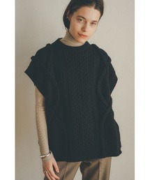 CLANE | 3D CABLE SLIT KNIT VEST(ベスト)