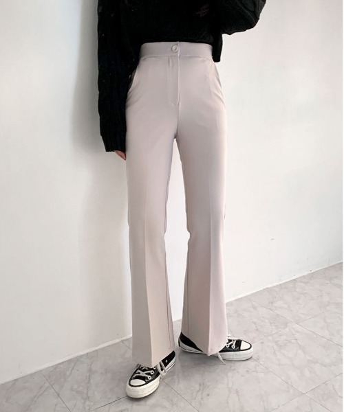 BEIDELLI（ベイデリー）の「[BELLIDE MADE] 着丈が選べるデイリースラックス（スラックス・レディース・アイボリー/ブラック/モカ・SMALL/MEDIUM/S/M）」の18枚目の写真