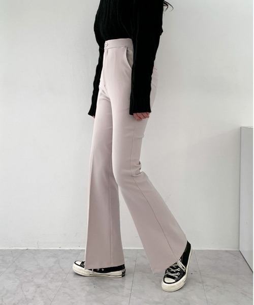 BEIDELLI（ベイデリー）の「[BELLIDE MADE] 着丈が選べるデイリースラックス（スラックス・レディース・アイボリー/ブラック/モカ・SMALL/MEDIUM/S/M）」の5枚目の写真