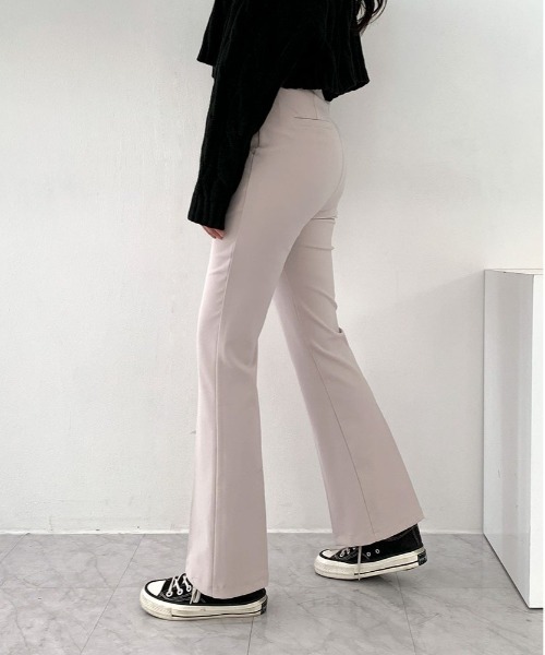 BEIDELLI（ベイデリー）の「[BELLIDE MADE] 着丈が選べるデイリースラックス（スラックス・レディース・アイボリー/ブラック/モカ・SMALL/MEDIUM/S/M）」の9枚目の写真