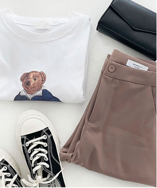 BEIDELLI（ベイデリー）の「[BELLIDE MADE] 着丈が選べるデイリースラックス（スラックス・レディース・アイボリー/ブラック/モカ・SMALL/MEDIUM/S/M）」の16枚目の写真