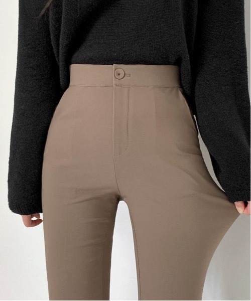 BEIDELLI（ベイデリー）の「[BELLIDE MADE] 着丈が選べるデイリースラックス（スラックス・レディース・アイボリー/ブラック/モカ・SMALL/MEDIUM/S/M）」の13枚目の写真