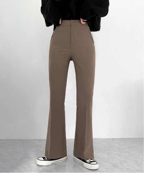 BEIDELLI（ベイデリー）の「[BELLIDE MADE] 着丈が選べるデイリースラックス（スラックス・レディース・アイボリー/ブラック/モカ・SMALL/MEDIUM/S/M）」の6枚目の写真