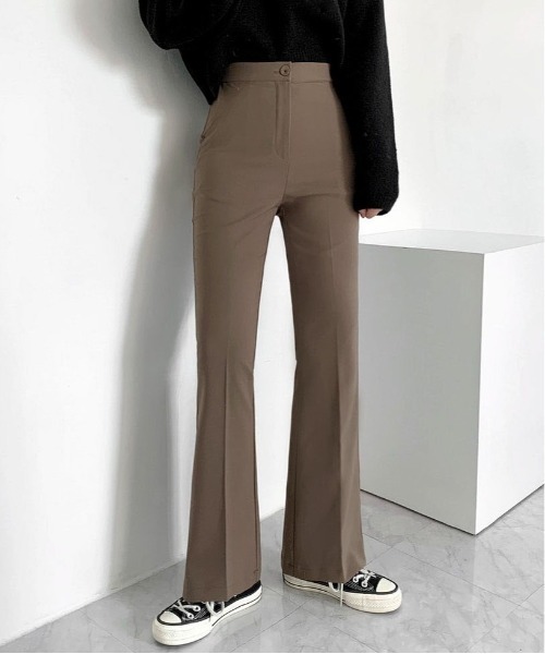 BEIDELLI（ベイデリー）の「[BELLIDE MADE] 着丈が選べるデイリースラックス（スラックス・レディース・アイボリー/ブラック/モカ・SMALL/MEDIUM/S/M）」の7枚目の写真