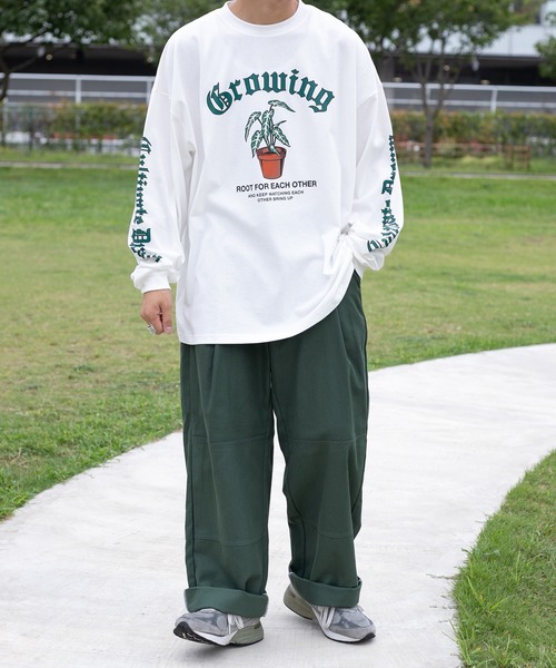 kutir（クティール）の「袖プリントロゴロンT（Tシャツ/カットソー・メンズ・オフホワイト/レッド/ブラック・MEDIUM/LARGE）」の16枚目の写真