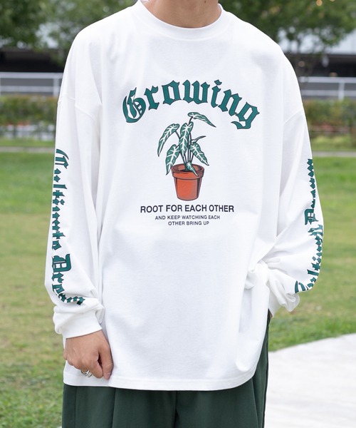 kutir（クティール）の「袖プリントロゴロンT（Tシャツ/カットソー・メンズ・オフホワイト/レッド/ブラック・MEDIUM/LARGE）」の20枚目の写真