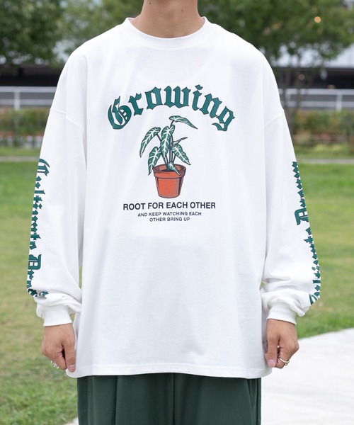 kutir（クティール）の「袖プリントロゴロンT（Tシャツ/カットソー・メンズ・オフホワイト/レッド/ブラック・MEDIUM/LARGE）」の19枚目の写真