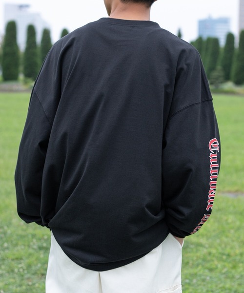 kutir（クティール）の「袖プリントロゴロンT（Tシャツ/カットソー・メンズ・オフホワイト/レッド/ブラック・MEDIUM/LARGE）」の5枚目の写真