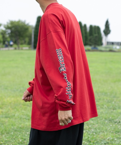 kutir（クティール）の「袖プリントロゴロンT（Tシャツ/カットソー・メンズ・オフホワイト/レッド/ブラック・MEDIUM/LARGE）」の12枚目の写真