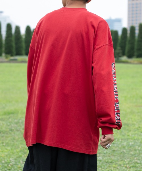 kutir（クティール）の「袖プリントロゴロンT（Tシャツ/カットソー・メンズ・オフホワイト/レッド/ブラック・MEDIUM/LARGE）」の13枚目の写真