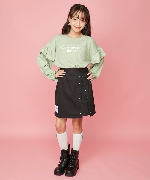 JENNI love（ジェニィラブ）の「プリントテープリブハイソックス（ソックス/靴下・キッズ・ブラック/オフホワイト/ネイビー・22-24cm/19-21cm）」の5枚目の写真