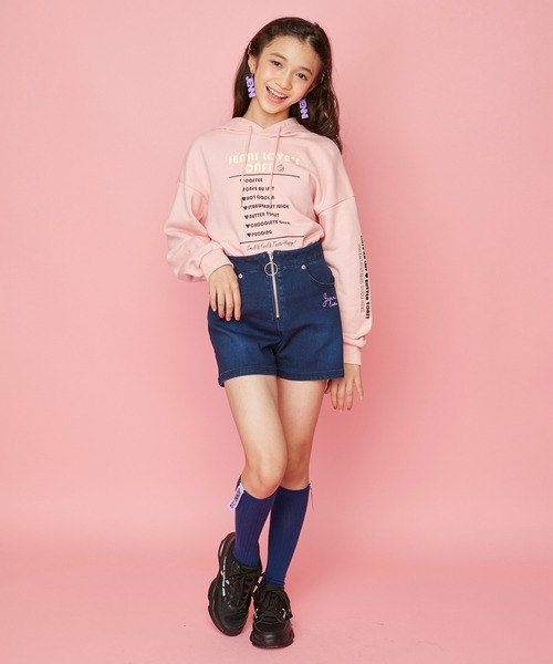 JENNI love（ジェニィラブ）の「プリントテープリブハイソックス（ソックス/靴下・キッズ・ブラック/オフホワイト/ネイビー・22-24cm/19-21cm）」の7枚目の写真