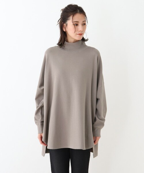 SHOO・LA・RUE(シューラルー)の「◆【USAコットン】ハイネックチュニック(チュニック・レディース・グリーン/オフホワイト/ダークブラウン/サンドベージュ・00)」の12枚目の写真