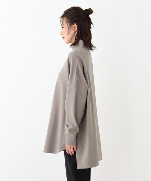 SHOO・LA・RUE(シューラルー)の「◆【USAコットン】ハイネックチュニック(チュニック・レディース・グリーン/オフホワイト/ダークブラウン/サンドベージュ・00)」の9枚目の写真