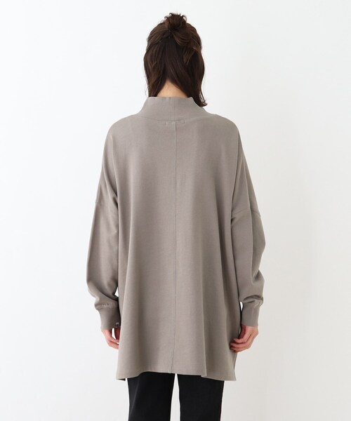 SHOO・LA・RUE(シューラルー)の「◆【USAコットン】ハイネックチュニック(チュニック・レディース・グリーン/オフホワイト/ダークブラウン/サンドベージュ・00)」の5枚目の写真