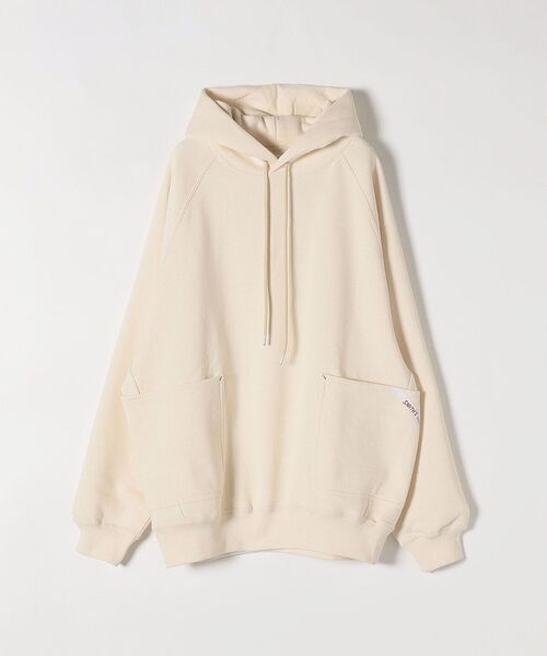 SMITH'S(スミス)の「SMITH'S AMERICAN:〈ウォッシャブル〉2ポケット ビッグ フーディー(パーカー・レディース・ナチュラル/ライトグレー・ONE SIZE)」の2枚目の写真