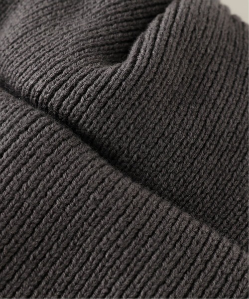 crepuscule（クレプスキュール）の「【CREPUSCULE / クレプスキュール】 WATCH CAP（ニットキャップ/ビーニー・メンズ・チャコールグレー/ブラック/ベージュ・FREE）」の4枚目の写真