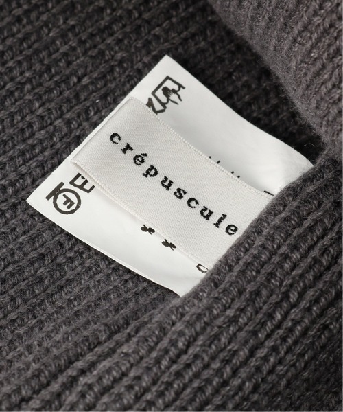 crepuscule（クレプスキュール）の「【CREPUSCULE / クレプスキュール】 WATCH CAP（ニットキャップ/ビーニー・メンズ・チャコールグレー/ブラック/ベージュ・FREE）」の5枚目の写真