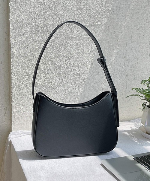 shopnikoniko(ショップニコニコ)の「ワンハンドル ホーボーバッグ(ハンドバッグ・レディース・ブラック/ブラウン/ホワイト・フリー)」の2枚目の写真