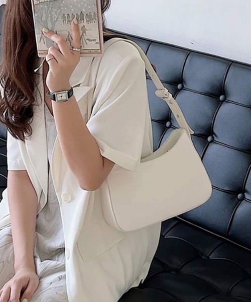 shopnikoniko(ショップニコニコ)の「ワンハンドル ホーボーバッグ(ハンドバッグ・レディース・ブラック/ブラウン/ホワイト・フリー)」の22枚目の写真