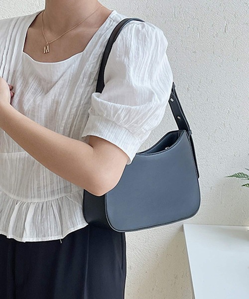 shopnikoniko(ショップニコニコ)の「ワンハンドル ホーボーバッグ(ハンドバッグ・レディース・ブラック/ブラウン/ホワイト・フリー)」の11枚目の写真