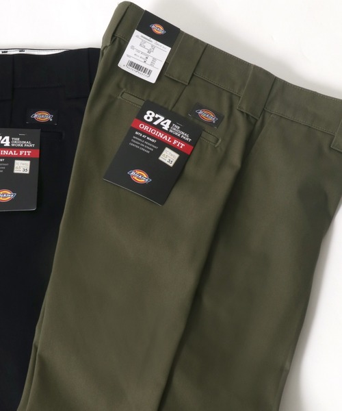 Dickies（ディッキーズ）の「Dickies/ディッキーズ THE ORIGINAL 874 ワイド チノパンツ/ワイドパンツ/ワークパンツ（チノパンツ・メンズ・モスグリーン/ライトブラウン/サンドベージュ/ブラック・32inch/30inch/28inch/34inch/36inch）」の4枚目の写真