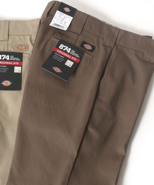 Dickies（ディッキーズ）の「Dickies/ディッキーズ THE ORIGINAL 874 ワイド チノパンツ/ワイドパンツ/ワークパンツ（チノパンツ・メンズ・モスグリーン/ライトブラウン/サンドベージュ/ブラック・32inch/30inch/28inch/34inch/36inch）」の3枚目の写真