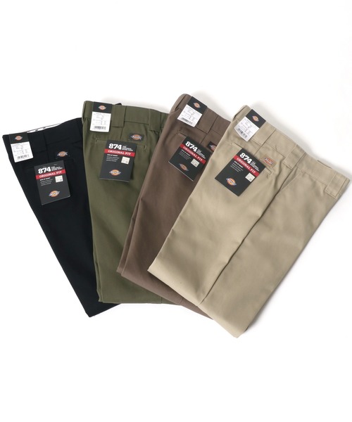 Dickies（ディッキーズ）の「Dickies/ディッキーズ THE ORIGINAL 874 ワイド チノパンツ/ワイドパンツ/ワークパンツ（チノパンツ・メンズ・モスグリーン/ライトブラウン/サンドベージュ/ブラック・32inch/30inch/28inch/34inch/36inch）」の8枚目の写真