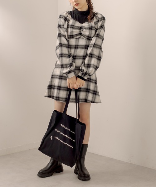 OLIVE des OLIVE(オリーブデオリーブ)の「カラフルトートバッグ(トートバッグ・レディース・ブラック/レッド/サックスブルー/ピンク/イエロー/オレンジ/アイボリー/ミント/ラベンダー・FREE)」の15枚目の写真
