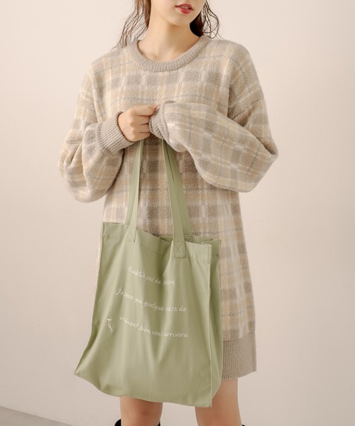OLIVE des OLIVE(オリーブデオリーブ)の「カラフルトートバッグ(トートバッグ・レディース・ブラック/レッド/サックスブルー/ピンク/イエロー/オレンジ/アイボリー/ミント/ラベンダー・FREE)」の16枚目の写真