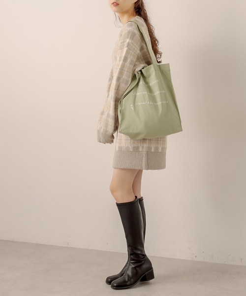 OLIVE des OLIVE(オリーブデオリーブ)の「カラフルトートバッグ(トートバッグ・レディース・ブラック/レッド/サックスブルー/ピンク/イエロー/オレンジ/アイボリー/ミント/ラベンダー・FREE)」の17枚目の写真