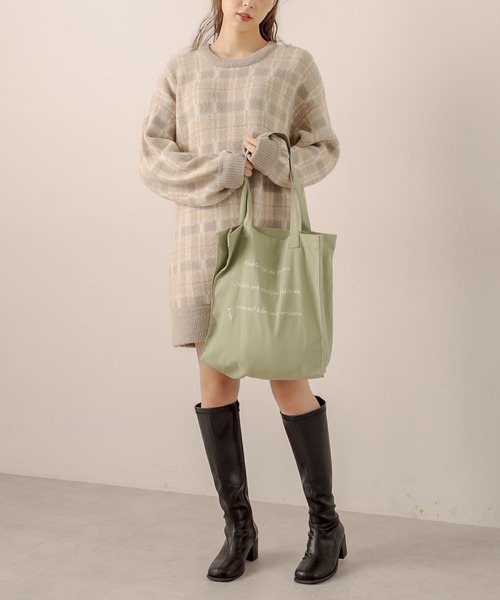 OLIVE des OLIVE(オリーブデオリーブ)の「カラフルトートバッグ(トートバッグ・レディース・ブラック/レッド/サックスブルー/ピンク/イエロー/オレンジ/アイボリー/ミント/ラベンダー・FREE)」の18枚目の写真