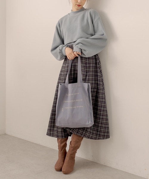 OLIVE des OLIVE(オリーブデオリーブ)の「カラフルトートバッグ(トートバッグ・レディース・ブラック/レッド/サックスブルー/ピンク/イエロー/オレンジ/アイボリー/ミント/ラベンダー・FREE)」の20枚目の写真