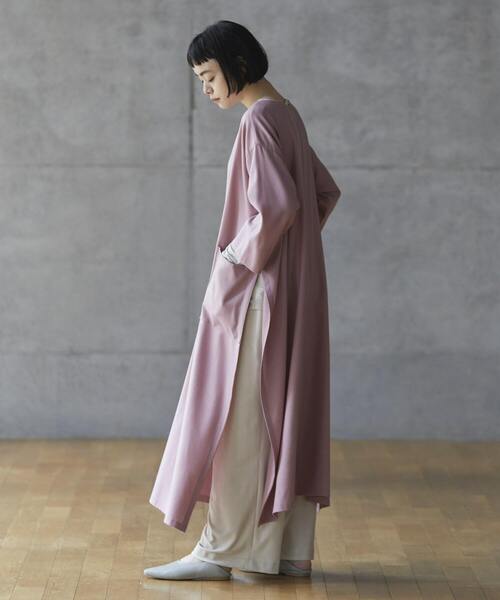 conges payes ADIEU TRISTESSE（コンジェ ペイエ アデュートリステス）の「congés payés × setsuko todorokiCollaboration　「WING DRESS」（ワンピース・レディース・ピンク/ダークブルー・38）」の15枚目の写真