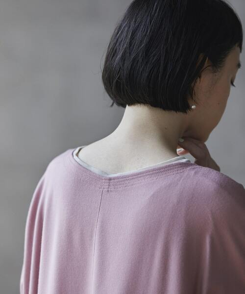 conges payes ADIEU TRISTESSE（コンジェ ペイエ アデュートリステス）の「congés payés × setsuko todorokiCollaboration　「WING DRESS」（ワンピース・レディース・ピンク/ダークブルー・38）」の21枚目の写真