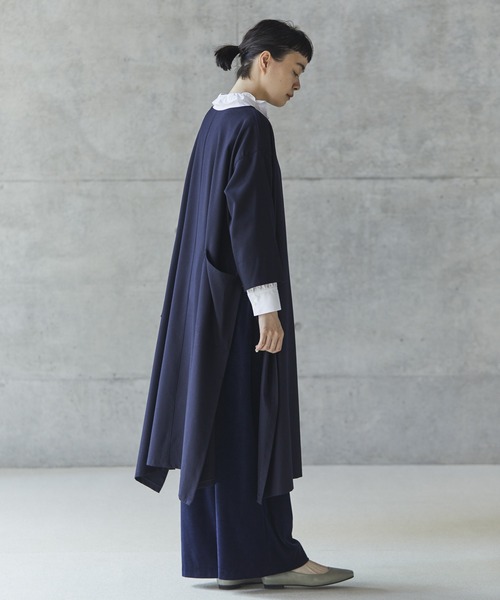 conges payes ADIEU TRISTESSE（コンジェ ペイエ アデュートリステス）の「congés payés × setsuko todorokiCollaboration　「WING DRESS」（ワンピース・レディース・ピンク/ダークブルー・38）」の5枚目の写真