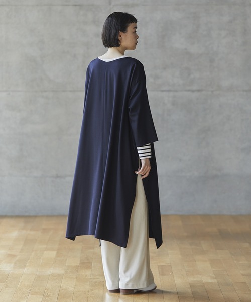 conges payes ADIEU TRISTESSE（コンジェ ペイエ アデュートリステス）の「congés payés × setsuko todorokiCollaboration　「WING DRESS」（ワンピース・レディース・ピンク/ダークブルー・38）」の13枚目の写真