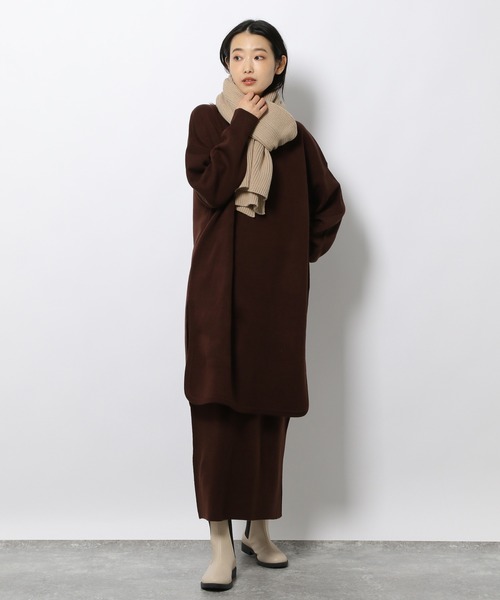 LAKOLE(ラコレ)の「【UNISEX】リブニットマフラー / 955984(マフラー・レディース・ベージュ/グレー/オフホワイト/オレンジ/グリーン/ダークブルー・FREE)」の19枚目の写真