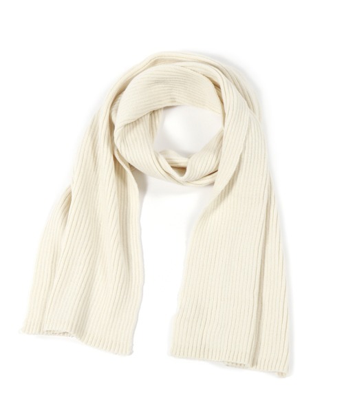 LAKOLE(ラコレ)の「【UNISEX】リブニットマフラー / 955984(マフラー・レディース・ベージュ/グレー/オフホワイト/オレンジ/グリーン/ダークブルー・FREE)」の7枚目の写真