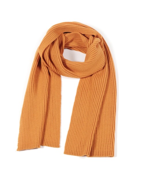 LAKOLE(ラコレ)の「【UNISEX】リブニットマフラー / 955984(マフラー・レディース・ベージュ/グレー/オフホワイト/オレンジ/グリーン/ダークブルー・FREE)」の8枚目の写真