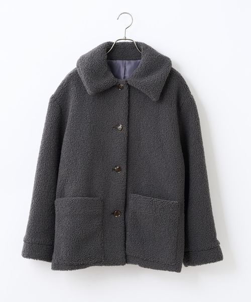 CIAOPANIC（チャオパニック）の「カラーボアフリースハーフコート