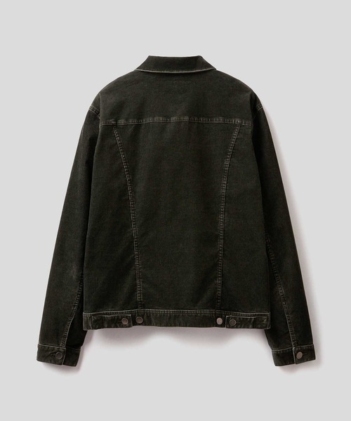 BENETTON (UNITED COLORS OF BENETTON)（ベネトンユナイテッドカラーズオブベネトン）の「ストレッチデニムブルゾン（デニムジャケット・メンズ・ブラウン/カーキ・SMALL/MEDIUM/LARGE/X-SMALL）」の6枚目の写真