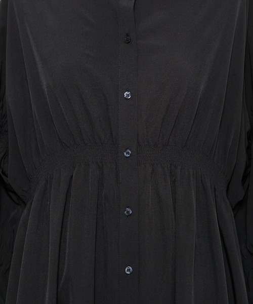 AS KNOW AS PINKY(アズノゥアズピンキー)の「ポイントぎゅぎゅっ シャツワンピース(シャツワンピース・レディース・ブラック/オフホワイト/ブルー/フューシャピンク/サックスブルー/ピンク系/ブルー系/ライトグリーン・FREE)」の11枚目の写真